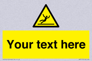 Custom Figure Slipping Sign